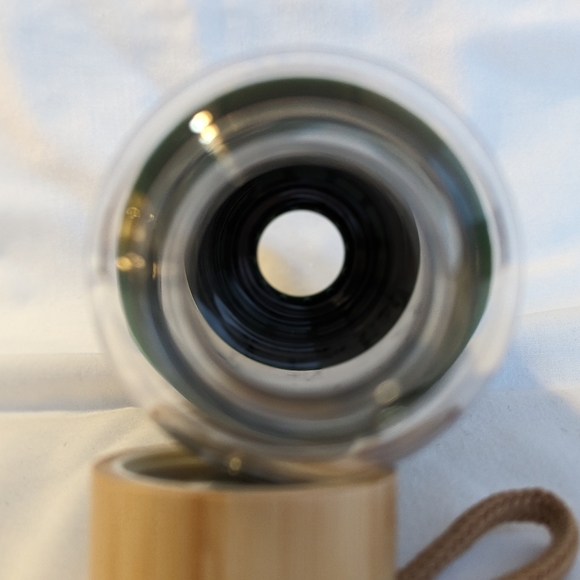 Barbour Glass Silicone Sleeve Cover Water Bottle Hunter Forest Green - Picture 5 of 16